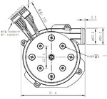 Fan industrial del ventilador DC del ventilador centrífugo sin cepillo CPAP de OWB9250C 3,1&quot; 8Kpa 24V