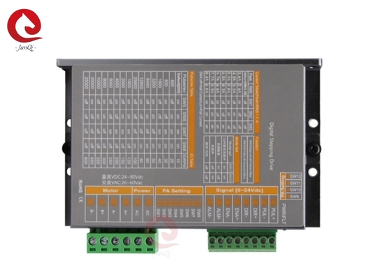 Junqi 24V ~ 80VDC corriente 2.0A ~ 8.4A Digital de paso a paso para 4,6Motor paso a paso de 2 fases de 8 hilos