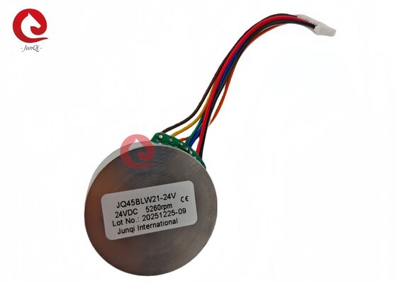 JUNQI  45BLW21  24VDC 6700RPM 84mN.M Par para sistema de válvula automática