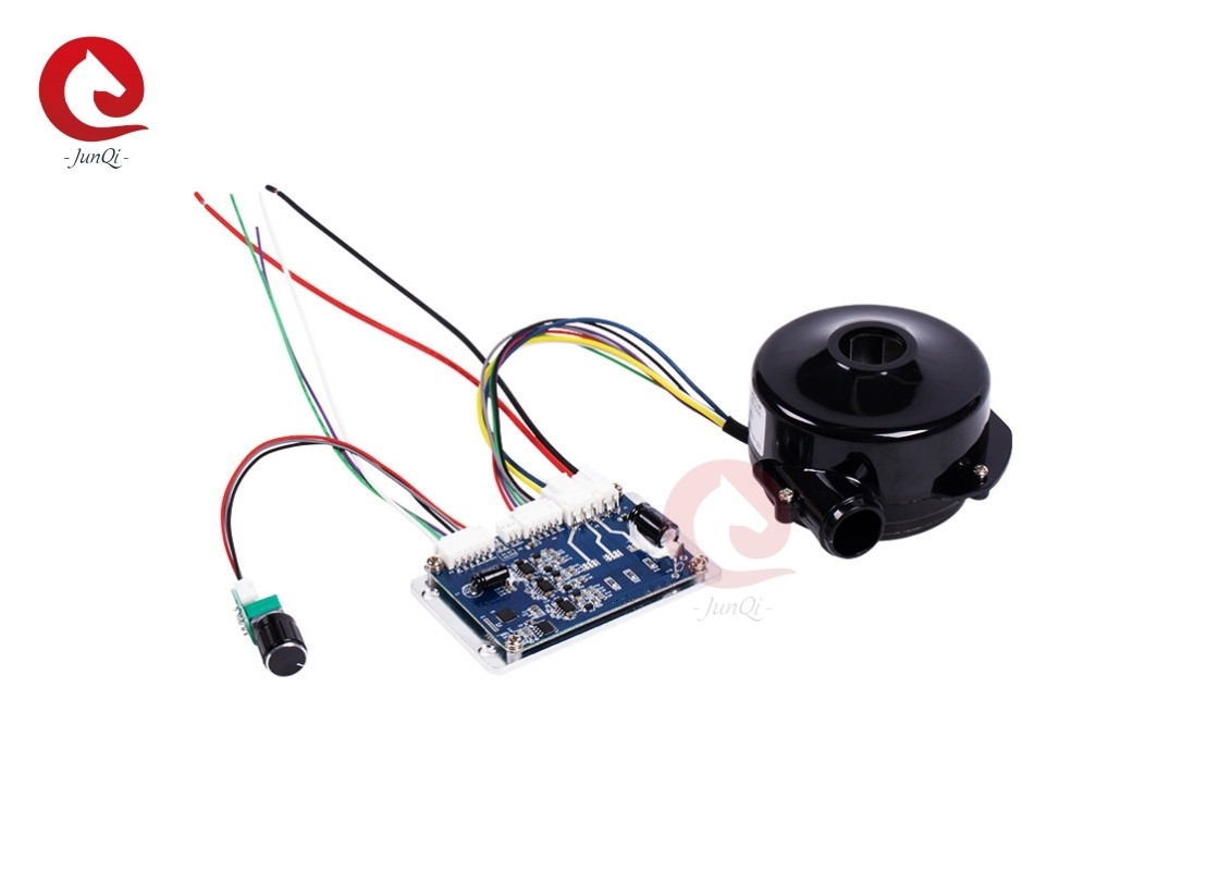 JUNQI 24V 24000rpm 57m3/h Flujo de aire de alta presión ventilador de corriente continua sin escobillas para purificador de aire
