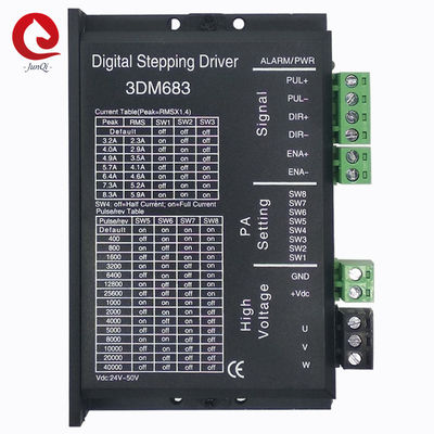 Digitaces conductor 3DM683 60VDC 8.3A del motor de pasos de 3 fases para grabar la cortadora NEMA23